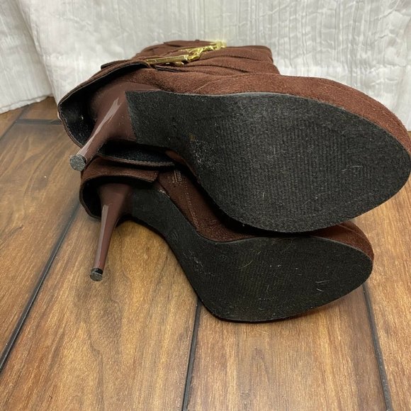 Michael Antonio Multi Buckle Mid Calf Boots - Picture 7 of 8